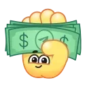 🤑 emoji 𝗥𝗔𝗧𝗛𝗢𝗥𝗘 𝗕𝗛𝗔𝗜 🔥 Telegram sticker 21 of 200