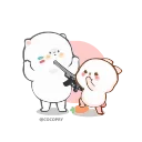 🔫 emoji @shrishtisingh 🍃🤍🤌🏻 Telegram sticker 15 of 52