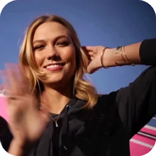 Sticker from just karlie kloss.
