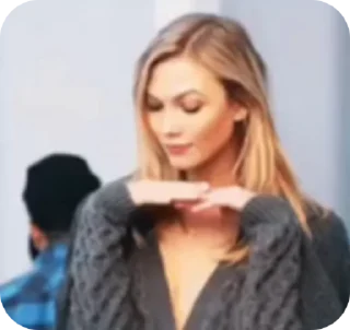 Sticker from just karlie kloss.