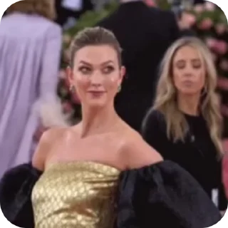 Sticker from just karlie kloss.