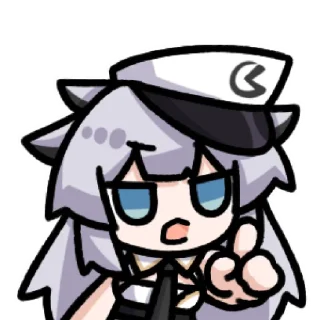 🫵 emoji 咕咕鸡和风暴猫的日常 @zhaxia_cn Telegram sticker 12 of 16