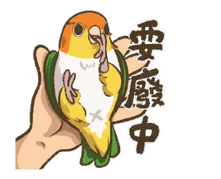 ⭐ emoji Ｑ比＆胡迪鸚鵡小朋友-凱克過動篇 @moe_sticker_bot Telegram sticker 5 of 16