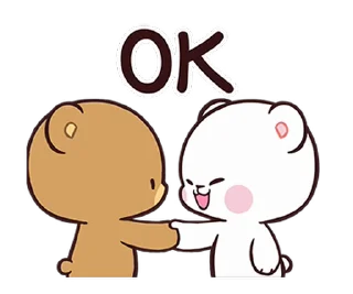 👌 emoji Milk & Mocha : Happiness! @moe_sticker_bot Telegram sticker 5 of 24