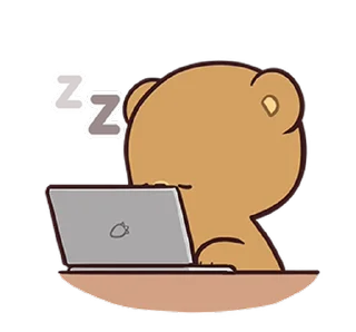 😴 emoji Milk & Mocha : Happiness! @moe_sticker_bot Telegram sticker 4 of 24