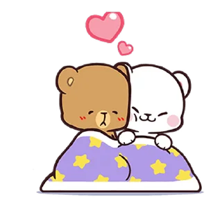 😴 emoji Milk & Mocha : Happiness! @moe_sticker_bot Telegram sticker 23 of 24