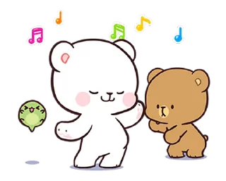 ☺️ emoji Milk & Mocha : Happiness! @moe_sticker_bot Telegram sticker 24 of 24