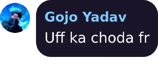 🤔 emoji Gojo Yadav's kang pack Telegram sticker 17 of 120