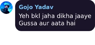 🤔 emoji Gojo Yadav's kang pack Telegram sticker 18 of 120
