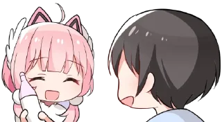 🍾 emoji Haneko / ハネ子 @SakuradaHane Telegram sticker 24 of 79