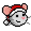 Sticker from LIHKG Mouse Xmas Animated (Unofficial)