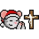 Sticker from LIHKG Mouse Xmas Animated (Unofficial)