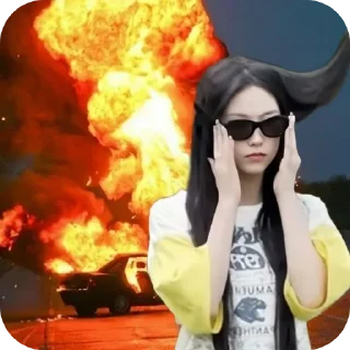 😎 emoji kpopmeme girl-kalilakaciww Telegram sticker 3 of 28