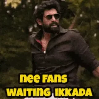 😌 emoji Bheemla Nayak | @StickersTelugu Telegram sticker 6 of 20