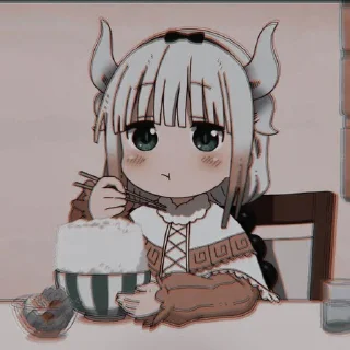 🤍 emoji kanna kamui🐰 by :: @arlettagallery Telegram sticker 6 of 40
