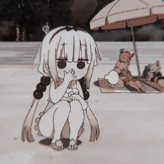 🤍 emoji kanna kamui🐰 by :: @arlettagallery Telegram sticker 4 of 40