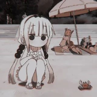 🤍 emoji kanna kamui🐰 by :: @arlettagallery Telegram sticker 2 of 40