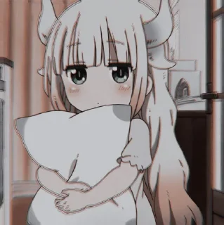 🤍 emoji kanna kamui🐰 by :: @arlettagallery Telegram sticker 10 of 40