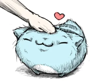 ⭐ emoji 貓貓蟲咖波-黑白素描奇怪表情篇 @moe_sticker_bot Telegram sticker 8 of 32