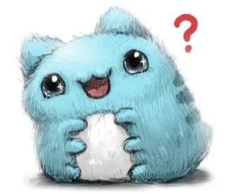 ❓ emoji 貓貓蟲咖波-黑白素描奇怪表情篇 @moe_sticker_bot Telegram sticker 15 of 32