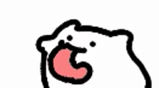 👅 emoji ❤️发情雪豹（今天丁真不在家 视频贴纸包(1) Telegram sticker 6 of 49