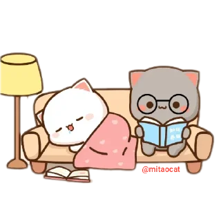 📖 emoji Mitao Cat @mitaocat Telegram sticker 3 of 8