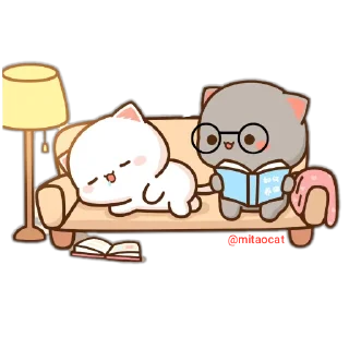 😴 emoji Mitao Cat @mitaocat Telegram sticker 2 of 8