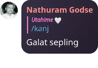🌝 emoji Nathuram Godse's sticker pack (@Marin_Roxbot) Telegram sticker 14 of 100