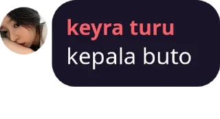 Sticker from keyra bapok