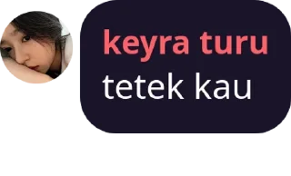Sticker from keyra bapok
