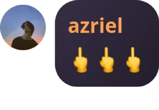 🖕 emoji ya Telegram sticker 14 of 120