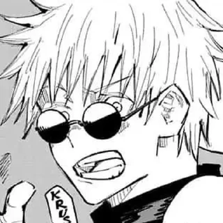 Sticker from gojou satoru