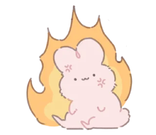 🐰 emoji ₍ Yᥙρρᥙ yᥙρρᥙ ₎ ˚₊· ♡ @mewsticks Telegram sticker 10 of 32