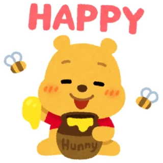 Sticker from Winnie The Pooh @eemojicombos