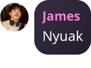 Sticker from james