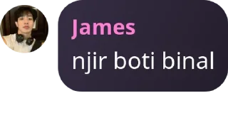Sticker from james