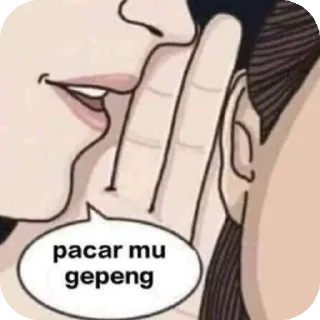 Sticker from nyolong dosa by Jay's gf