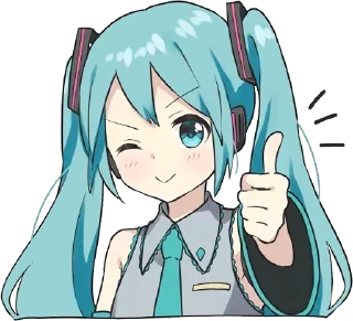 Sticker from Hatsune Miku