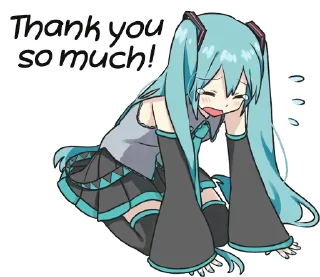 Sticker from Hatsune Miku
