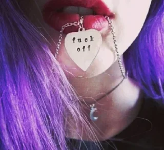 🖕 emoji 『 @stickers_gifs_store 』 Aesthetic 💜🦋✨ Telegram sticker 12 of 120