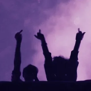 🖕 emoji 『 @stickers_gifs_store 』 Aesthetic 💜🦋✨ Telegram sticker 22 of 120