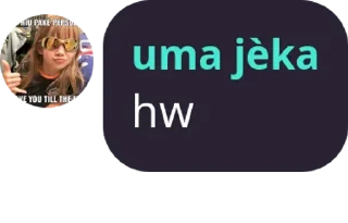Sticker from uma jèk @p1stajek