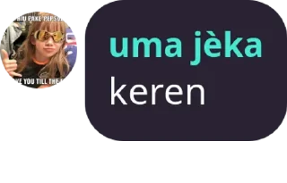 Sticker from uma jèk @p1stajek