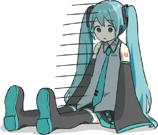 😶 emoji Hatsune Miku @HiroyuukiLab — @stckrRobot Telegram sticker 23 of 40