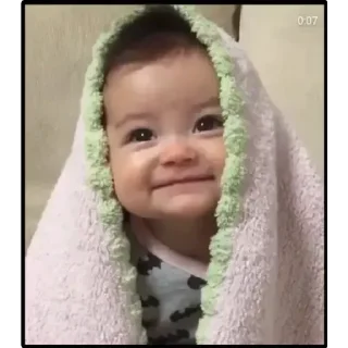 Sticker from baby