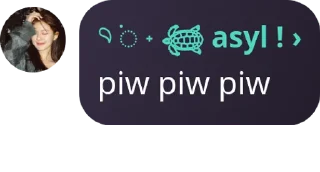 Sticker from piw