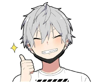 ⭐ emoji silent boy vol.2 @moe_sticker_bot Telegram sticker 6 of 40