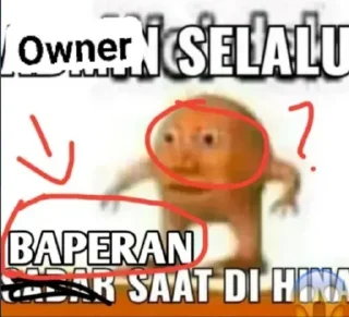 Sticker from Owner baperan