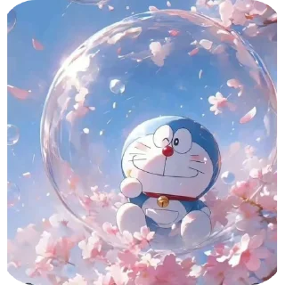 🥰 emoji 🍃 Doremon @wind141 Telegram sticker 4 of 59