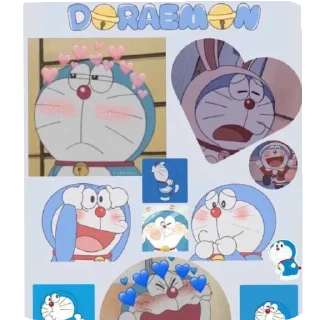 🥰 emoji 🍃 Doremon @wind141 Telegram sticker 3 of 59